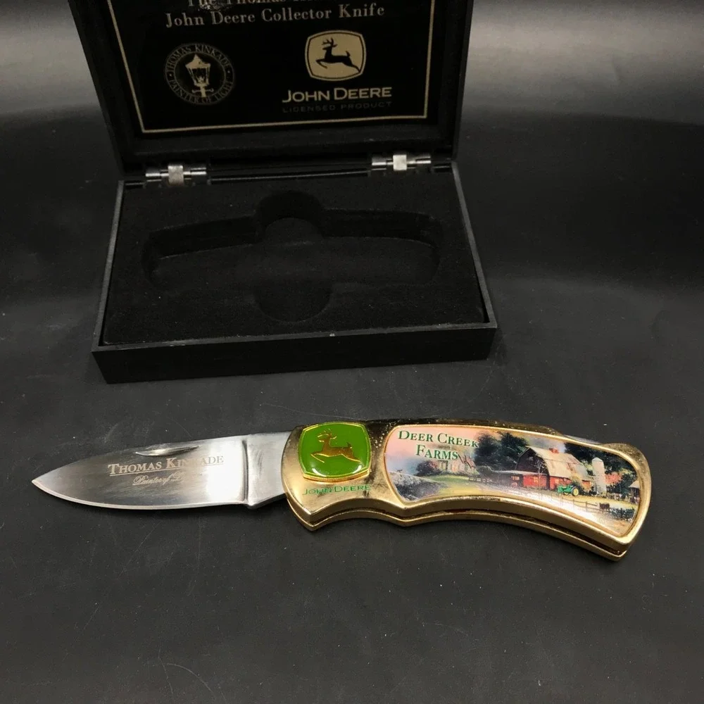 Collector Knife John Deere Thomas Kinkade Blade Stainless Steel Deer Creek